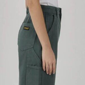 Thrills Carpenter Long Full Length Pants Women US Size 4, AU26/8, EU 36 Mallard